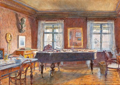 J. Brahms, Piano Room by Carl Muller